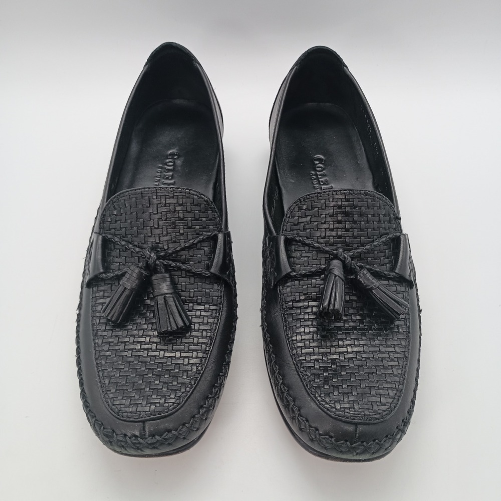 Cole Haan Country Marcy Black Woven Leather Tassel Loafers Womens 8.5 B D11199 - Picture 5 of 13